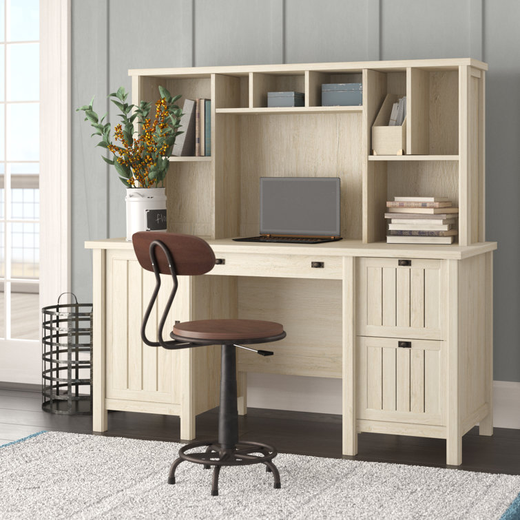Gracie Oaks Writing Desk with Hutch & Reviews Wayfair